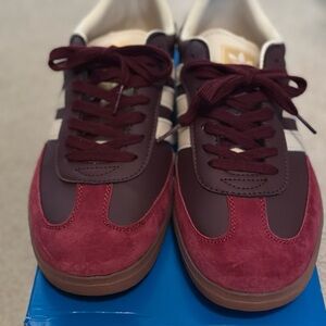 Adidas Burgundy Samba Sneakers